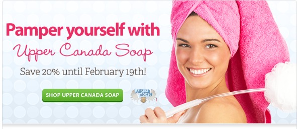 Well.ca: Upper Canada Soap Products 20% Off