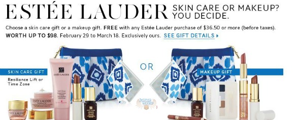 The Bay Canada: Free Gifts valued at $150 with Estee Lauder Purchase 
