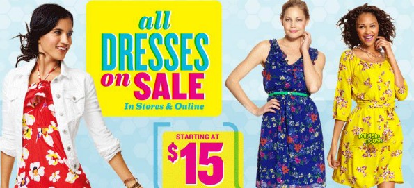 Old Navy Canada: Womens Dresses from $15 & Girls Dresses from $12