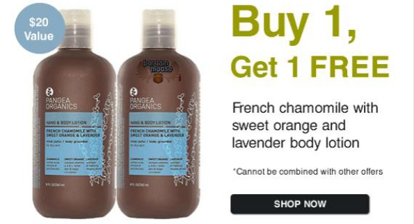 Pangea Organics Coupon Code: Free Shipping plus B1G1 Free Body Lotion