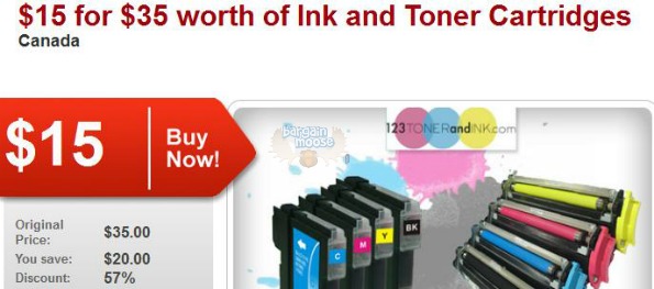 Gaggleup Canada: $15 for $35 worth of Ink & Toner Cartridges (save 57%)