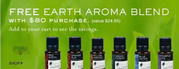Escents Aromatherapy: Save 50% on Featured Oils & Free Earth Aroma Blend with $80 purchase ($25 value) Photo Escents Aromatherapy: Save 50% on Featured Oils & Free Earth Aroma Blend with $80 purchase ($25 value)