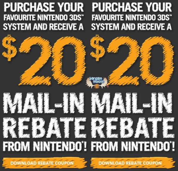 Nintendo 3DS Mail In Rebate: Save $20