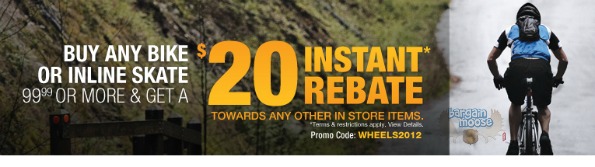 Sport Chek Canada: $20 Rebate With Bike Or Inline Skate Purchase Photo Sport Chek Canada: $20 Rebate With Bike Or Inline Skate Purchase