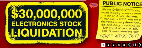 visions Visions Electronics: Liquidation Sale