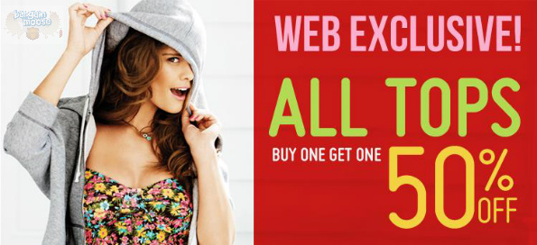 Garage Canada: All Tops B1G1 50% off & Free Eco Bag with Purchase Sunday Only