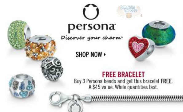Peoples Jewellers: Buy 3 Persona Beads get Bracelet Free ($45 Value)
