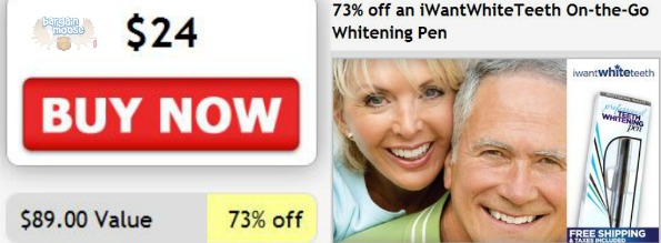 GaggleUp: iWantWhiteTeeth On the Go Whitening Pen $24 (save 73%)