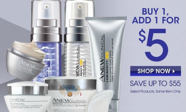 Avon Canada: ANew Clinical B1G1 for $5 (save up to $55) Photo Avon Canada: ANew Clinical B1G1 for $5 (save up to $55)
