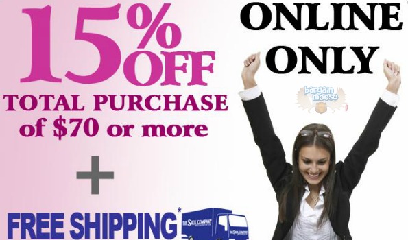 The Shoe Company Coupon Code: Save 15% on $70 or more Plus Free Shipping