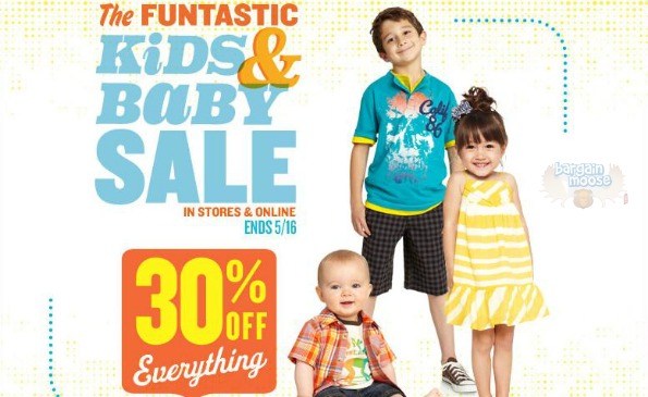 Old Navy Canada: Kids & Baby Sale 30% off Everything