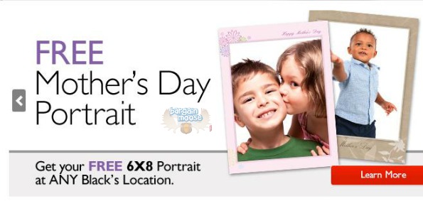 Canadian Freebie: Free 6x8 Mothers Day Portrait @ Blacks Canada Photo Canadian Freebie: Free 6x8 Mothers Day Portrait @ Blacks Canada