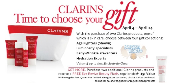 The Bay Canada: New Clarins Gift ($110 Value) With Two Product Purchase