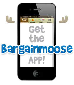 Get the Bargainmoose deals app on your smartphone now!!