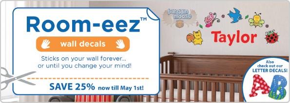 Staples Canada: 25% Off Olivers Labels Room Eez Wall Decals