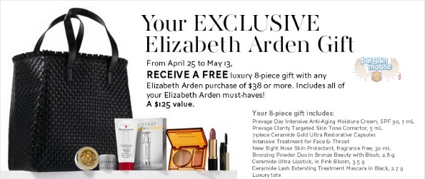 The Bay Canada: Elizabeth Arden 8 Piece Gift with $38 Purchase ($125 Value)