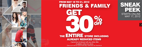 Bench Canada Family & Friends Sale (30% Off)