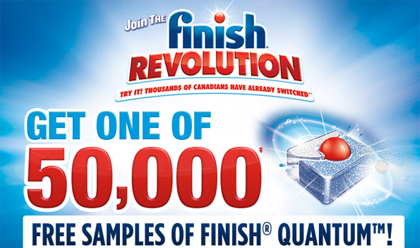 Canadian Freebies: Quantum Finish Dishwasher Tabs
