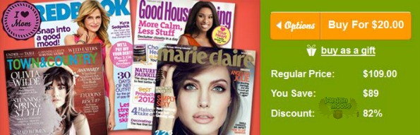 WagJag Canada:Up to 82% off Magazine Subscriptions (4 options)