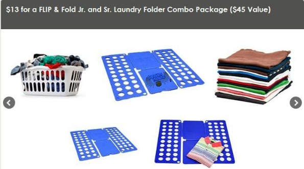 Team Buy Canada: $13 for a FLIP & Fold Jr. and Sr. Laundry Folder Combo Package ($45 Value) (exp May 13th) Photo Team Buy Canada: $13 for a FLIP & Fold Jr. and Sr. Laundry Folder Combo Package ($45 Value) (exp May 13th)