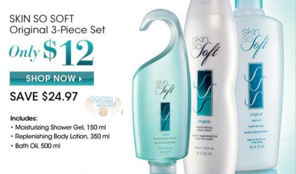 Avon Canada: Skin So Soft Original 3 Piece Ultra Soft Collection Was $37 Now $12