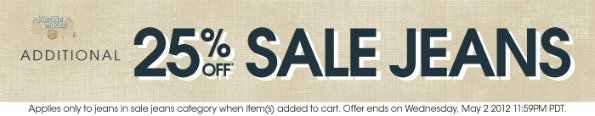 Bootlegger Canada: Additional 25% Off Sale Jeans