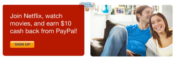 paypal Paypal: Sign up and Watch 5 hours of Netflix to get $10 cash back from PayPal