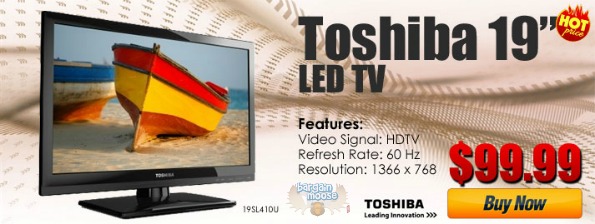 pricematters Pricematters Canada: Toshiba 19 LED TV $99 (Reg. $189.99)