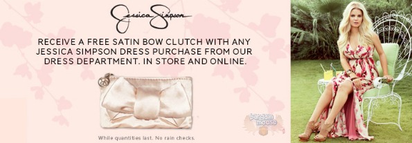 thebay The Bay Canada: Free Satin Bow Clutch With Jessica Simpson Dress Purchase