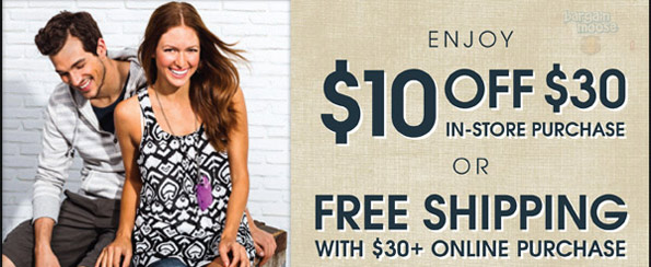 Bootlegger Deals: Either $10 Off In Store, or Free Shipping Online ($30 Min Spend)