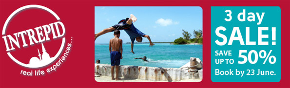 Intrepid-Travel Intrepid.com 3 Day Sale: Up To 50% Off (Real Life Experiences)