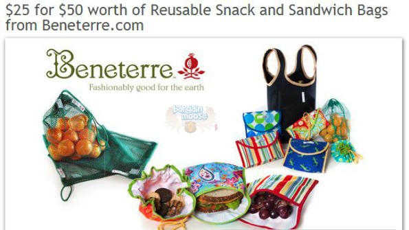 Parents Canada: $25 for $50 worth of Reusable Snack and Sandwich Bags Photo Parents Canada: $25 for $50 worth of Reusable Snack and Sandwich Bags