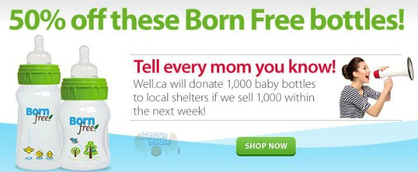 Well.ca: Born Free Bottles 50% Off Photo Well.ca: Born Free Bottles 50% Off