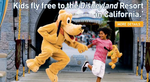 West Jet Canada: Kids Fly Free to Disneyland Resort Photo West Jet Canada: Kids Fly Free to Disneyland Resort