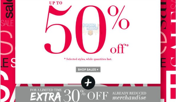 Addition Elle Canada: Save Additional 30% on Sale Items (up to 80% off)