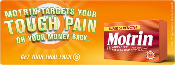 Motrin Canada Is Offering A Free Trial Pack OF 2   200 MG Tablets