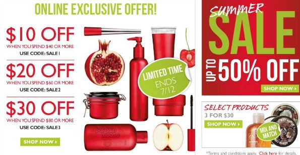 The Body Shop Coupon Codes: Save $10  $30 Online Only