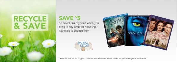Best Buy Canada: Bring In Any DVD For Recycling And Save $5 On Select Blu Ray Purchase Photo Best Buy Canada: Bring In Any DVD For Recycling And Save $5 On Select Blu Ray Purchase