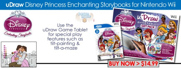 pricematters Pricematters Canada: uDraw Disney Princess Game Tablet Gift Pack (Wii & Nintendo DS) Now $14.99 (Was $75)