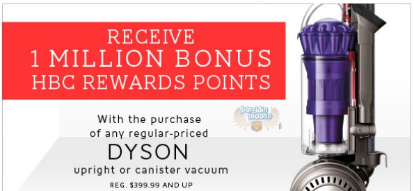 thebay The Bay Canada: 1 Million HBC Reward Points With Dyson Purchase (Worth $125)
