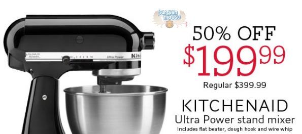 thebay The Bay Canada: 50% Off KitchenAid Ultra Power Stand Mixer Now $199.99 (Was $399.99)
