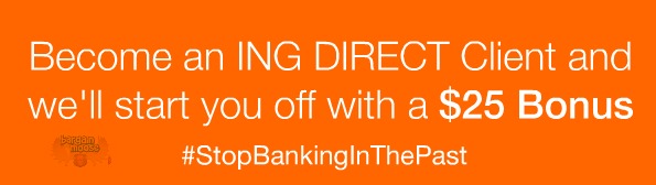INGDirect Canada: Free $25 With New Account (Min deposit of $100)