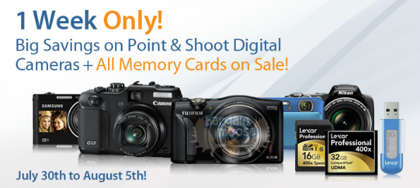 Henrys Canada: Point and Shoot Camera & Memory Sale & Free Shipping on Orders over $99.99 (Normally $349.99) Photo Henrys Canada: Point and Shoot Camera & Memory Sale & Free Shipping on Orders over $99.99 (Normally $349.99)