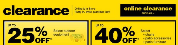 Home Depot Canada: Outdoor Clearance Event Save up to 40%