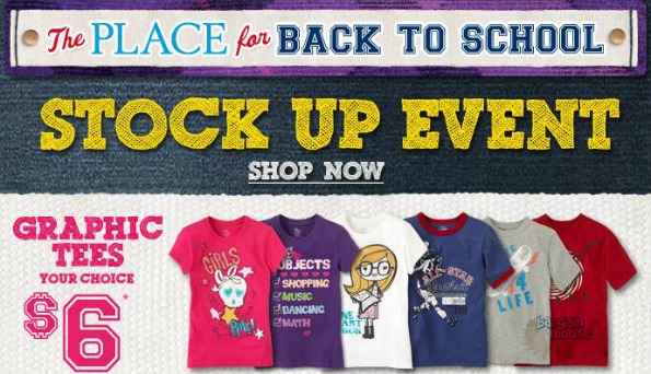 The Childrens Place Canada: Back to School Stock up Event Photo The Childrens Place Canada: Back to School Stock up Event