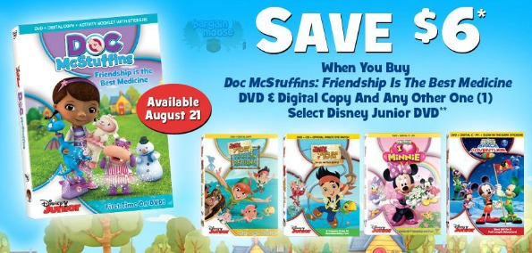 Disney Family: Doc Mc Stuffins Printable Coupon for $6 off