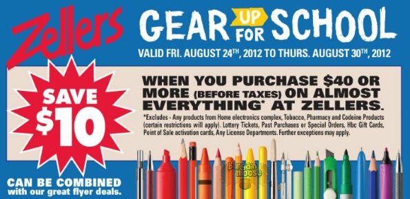 Zellers Canada: $10 Off any $40+ Purchase Printable Coupon