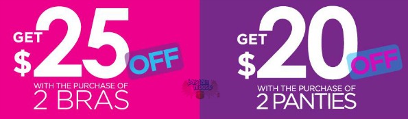 La Vie en Rose: Save $25 on 2 Bras or Save $20 on 2 Panties