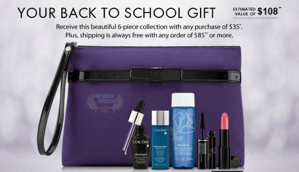Lancome Canada Coupon Code: 6 Piece Gift When You Spend $35