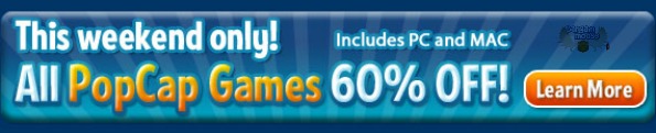 Big Fish Games Coupon Code: 60% off All PopCap Games